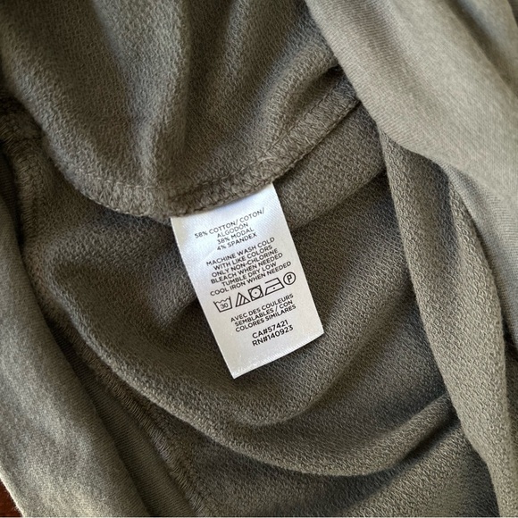 Lou & Grey | Olive Green Lightweight Sweatshirt Top - Picture 7 of 7